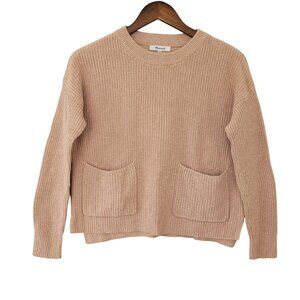 Madewell Patch Pocket Pullover Sweater Womens Size XXS Heather Rosewater